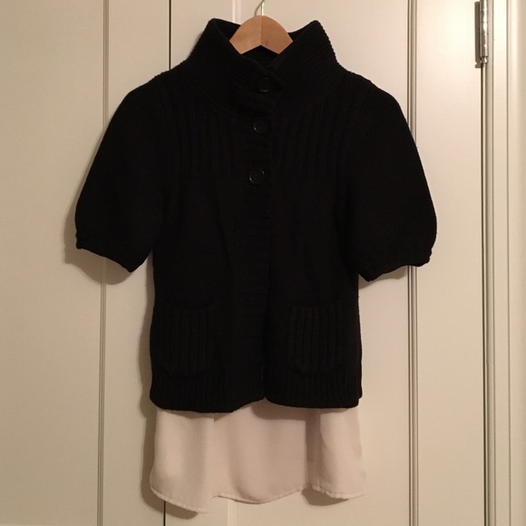 Black short sleeve sweater - Picture 2 of 2
