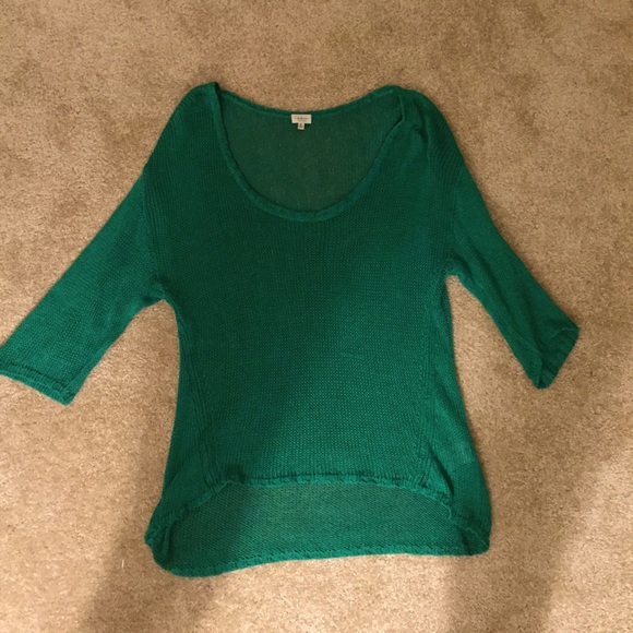 Green sweater from Aritzia