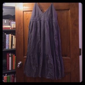 Zara Basic Grey Full Skirt Sundress