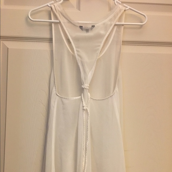 ✖️SOLD✖️ Naked Zebra Sheer Racerback Rope Top - Picture 2 of 4