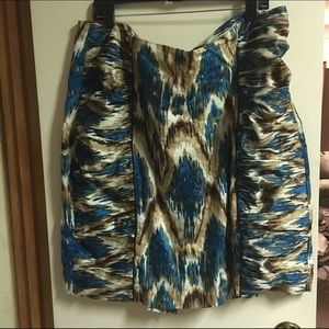 ⭐️FINAL PRICE⭐️ Green, Brown and Cream Skirt