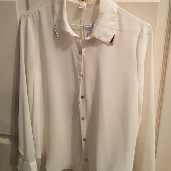 Chiffon button up