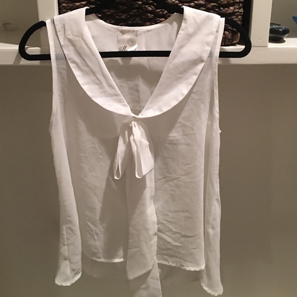 Bow Blouse with Cute Open Back