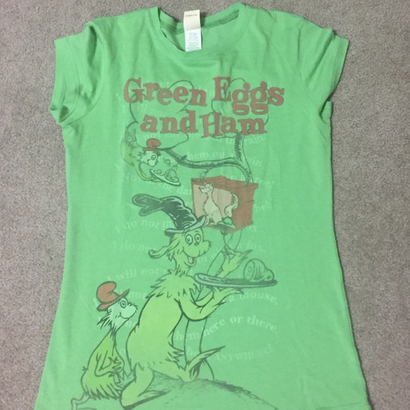 Mighty Fine Tops - Dr. Seuss Green Eggs and Ham shirt