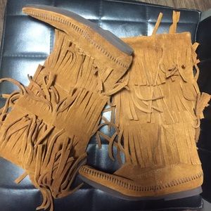 Fringe Minnetonka boots