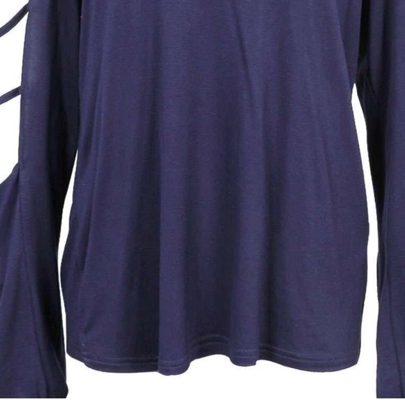💙So  Soft & Cute Navy Caged L/S Viscose Top💙 - Picture 4 of 4