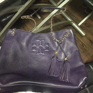 Purple Tory Burch Messenger bag