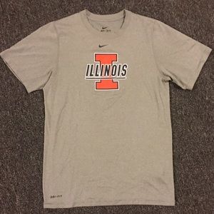 Nike Grey Dri-Fit Illinois Tee