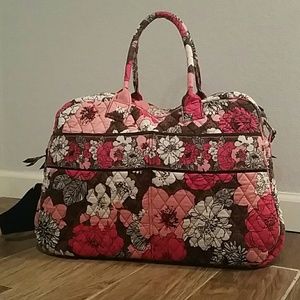 Vera Bradley Weekender in Mocha Rouge