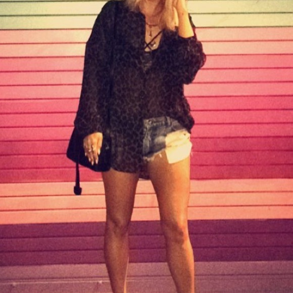 oversized sheer top