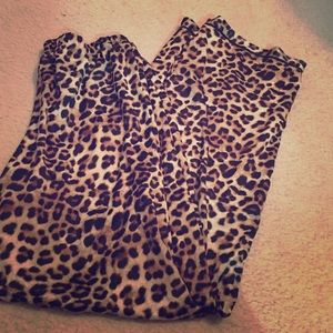 Cheetah print pajama pants