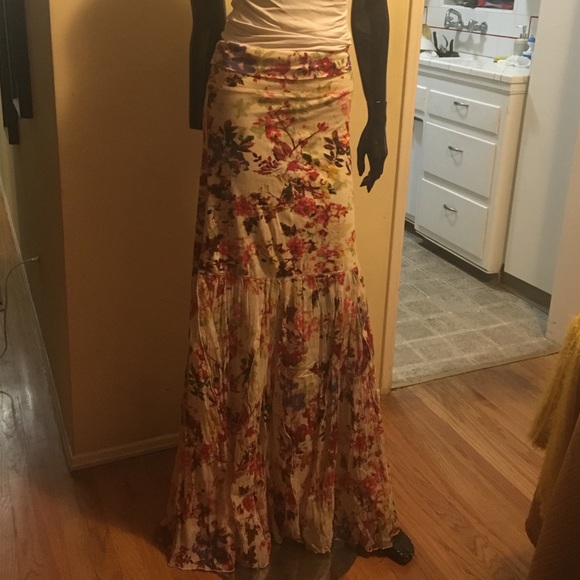 Floral long skirt