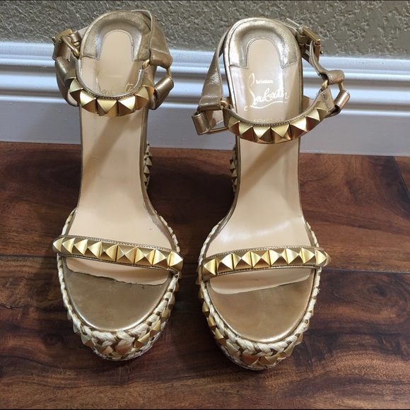 Gold Cataclou Wedges - Picture 2 of 4