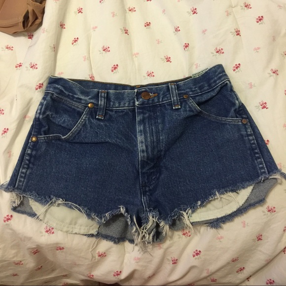 Vintage wrangler denim shorts