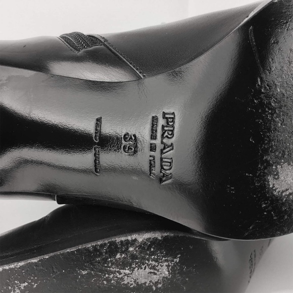 Prada Mid-calf Kitten Heal Boots Original Box - Picture 4 of 4