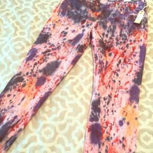 Wild paint print jeans NWT