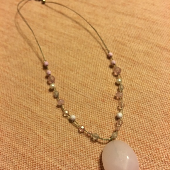 Adorable pink stone necklace