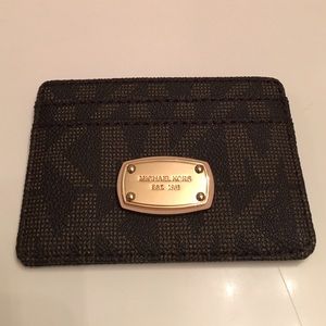 Michael Kors Brown Card Holder