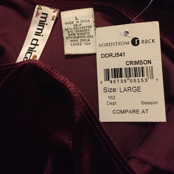 🌸Velvet (Wine)🌸Long Sleeve Dress🌸 - Picture 4 of 4