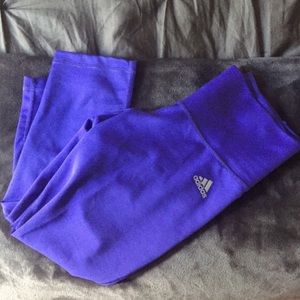 LIKE NEW Adidas Climalite Purple Crop Leggings