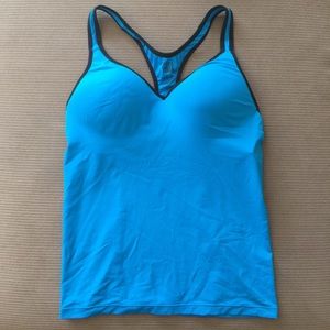 ⚡️FLASH SALE ⚡️Blue PINK VS built in workout tank