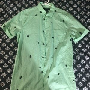 Lady bug button up