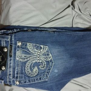 Miss me jeans size 27 missing front button