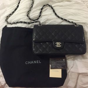 SALE TODAY ONLY🎉 black medium double flap bag