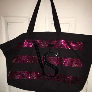 Vs Pink & Black Tote