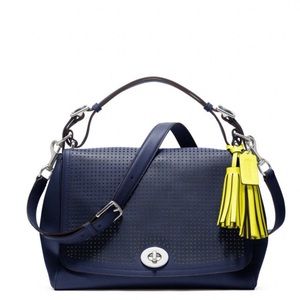 Coach Legacy Perforated Leather Messenger Bag