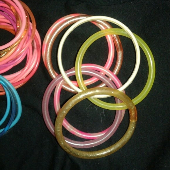 Bundle (Over 90+) JELLY rave festival BRACELETS -Punk/Skater Y2K - Picture 4 of 8