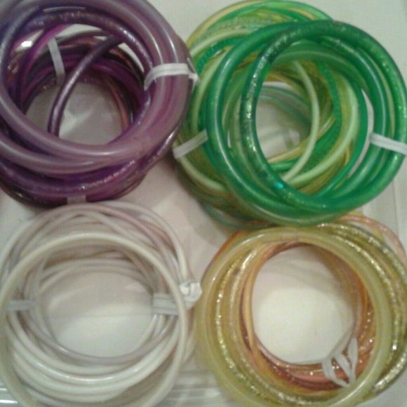 Bundle (Over 90+) JELLY rave festival BRACELETS -Punk/Skater Y2K - Picture 8 of 8