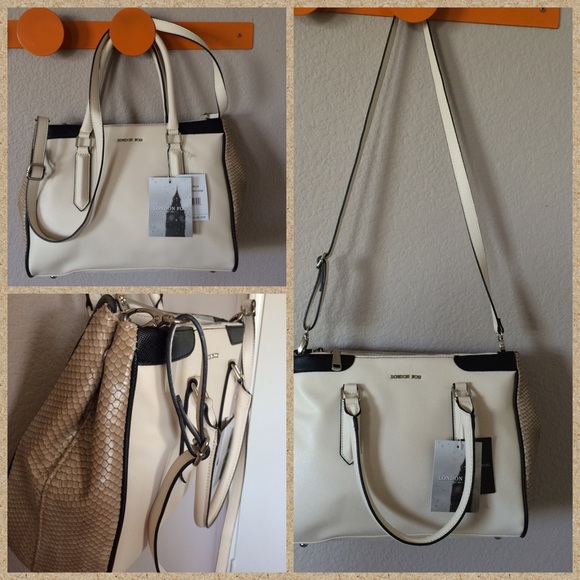 London Fog handbag with double zipper - Picture 2 of 4