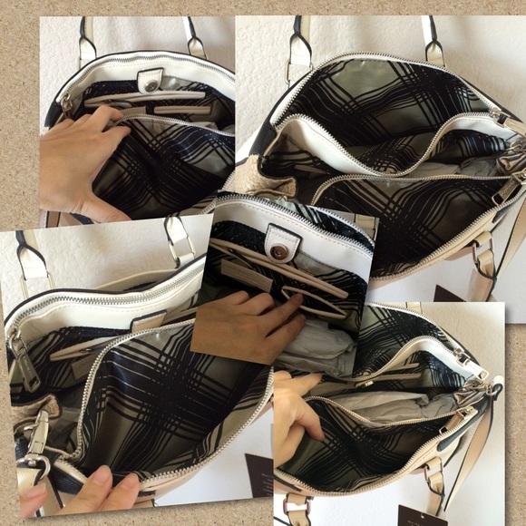 London Fog handbag with double zipper - Picture 3 of 4