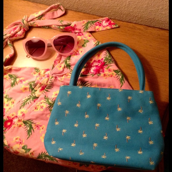 Small Palm Tree Pattern Handbag