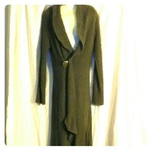 Sexy long army green sweater