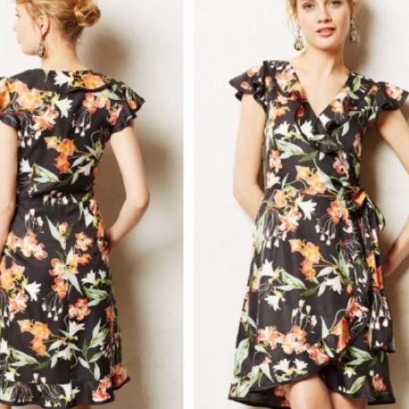 Hibiscus Wrap Dress - Brand New