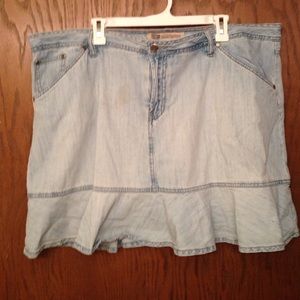 Soft blue jean skort! By faded glory. Size 22w