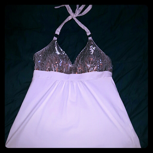 Sequin Halter Top