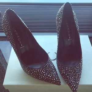 Memorial Day Sale Casadei Rhinestone Beaded Pump!