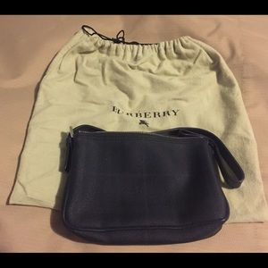 Authentic Dark Navy Blue Burberry handbag