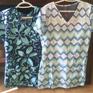 Grey's Anatomy printed scrub tops