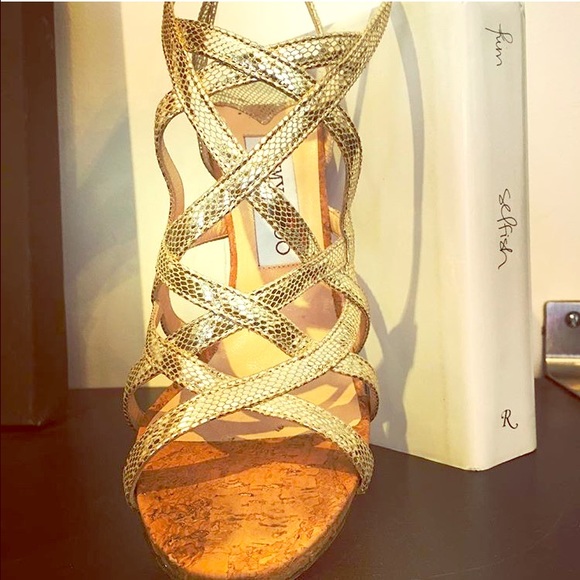 Jimmy Choo Shoes - 🎉✨WEEKEND SALE ✨🎉Jimmy Choo cork heel sandals