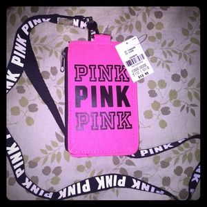 VS Pink Money/Cardholder w/ Lanyard - NWT
