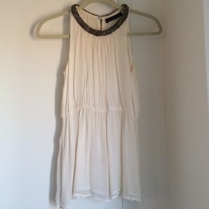 Chiffon embellished top from Zara