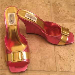 Pretty pink & gold shoes
