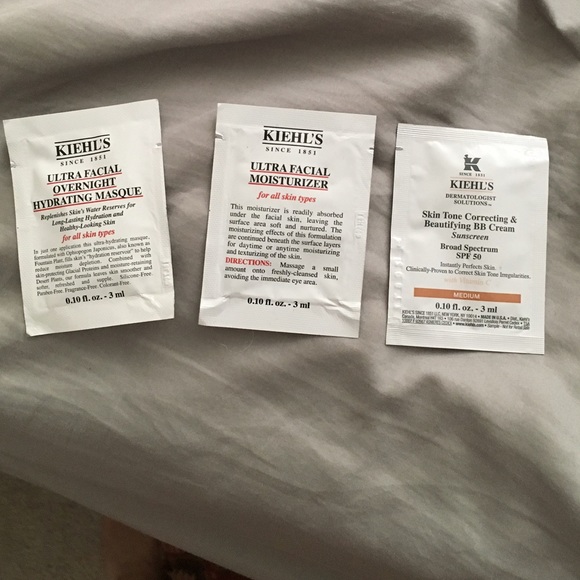 Kiehls Mini Size Moisture Packs