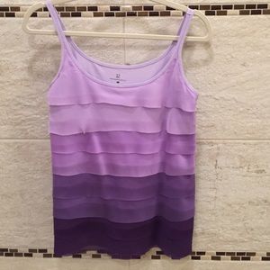 Purple ombré tank top