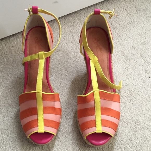 Colorful Wedge Sandals