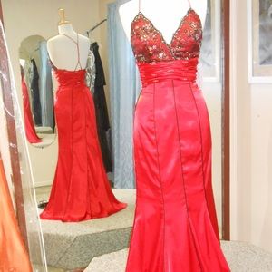 Special occasion red/black dress